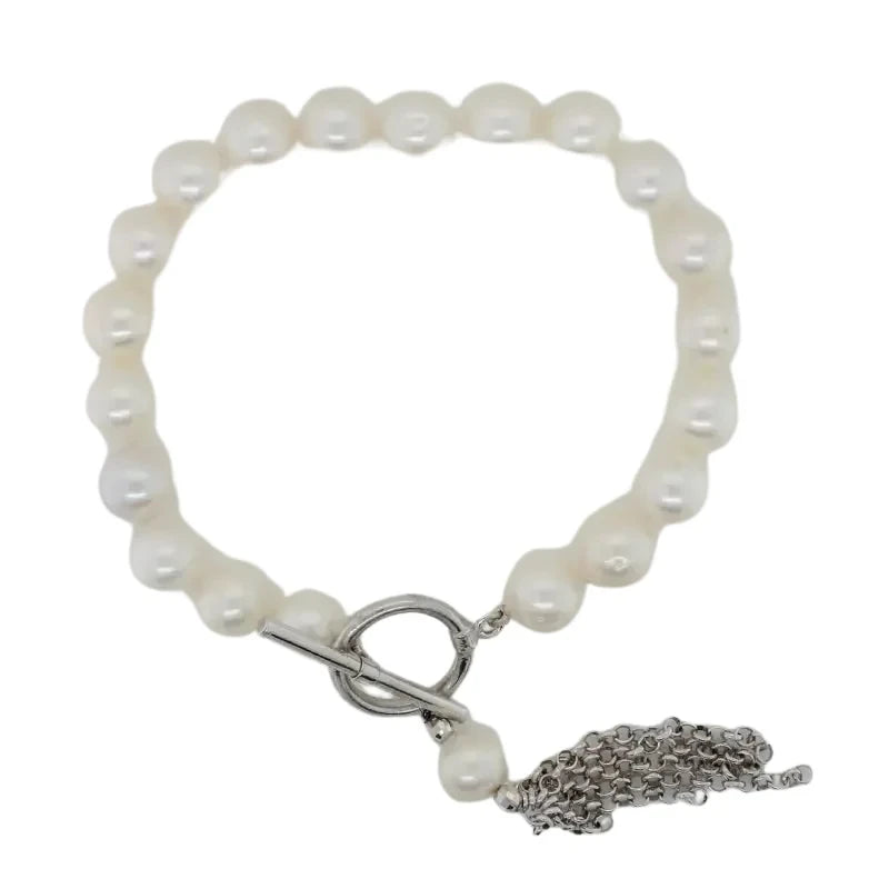 Freshwater 8.50mm Pearl 19cm Bracelet with Toggle and