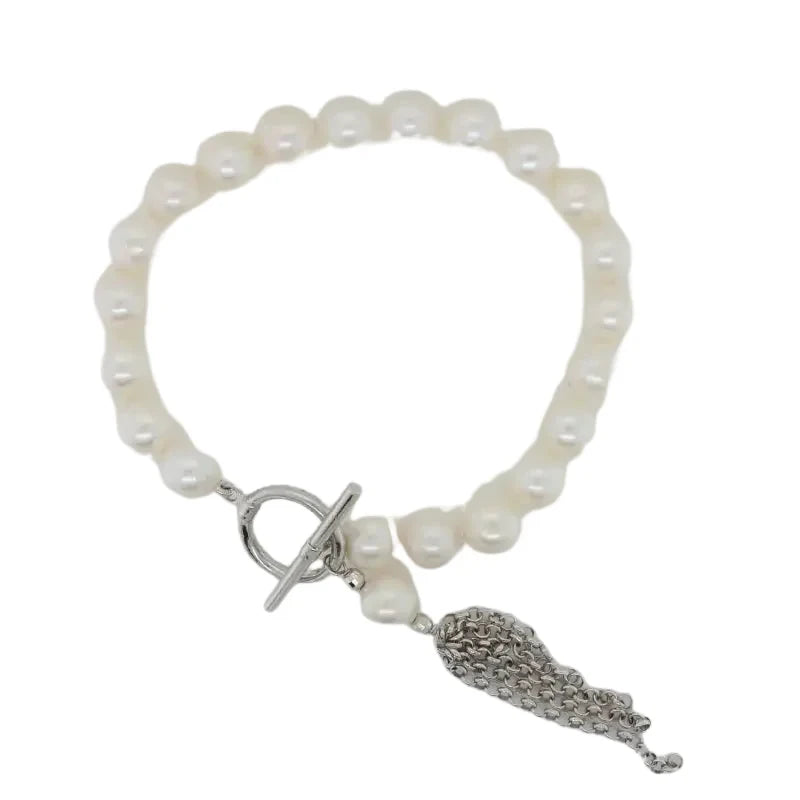 Freshwater 8.50mm Pearl 19cm Bracelet with Toggle and