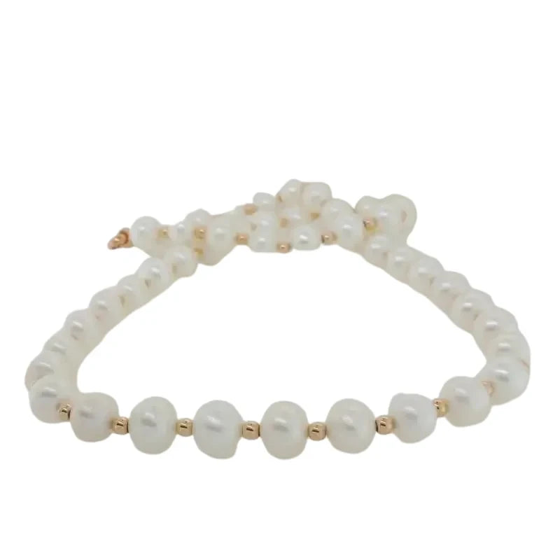 Freshwater Pearl 8.00mm to 8.50mm 45cm Necklace - 14ct Rose