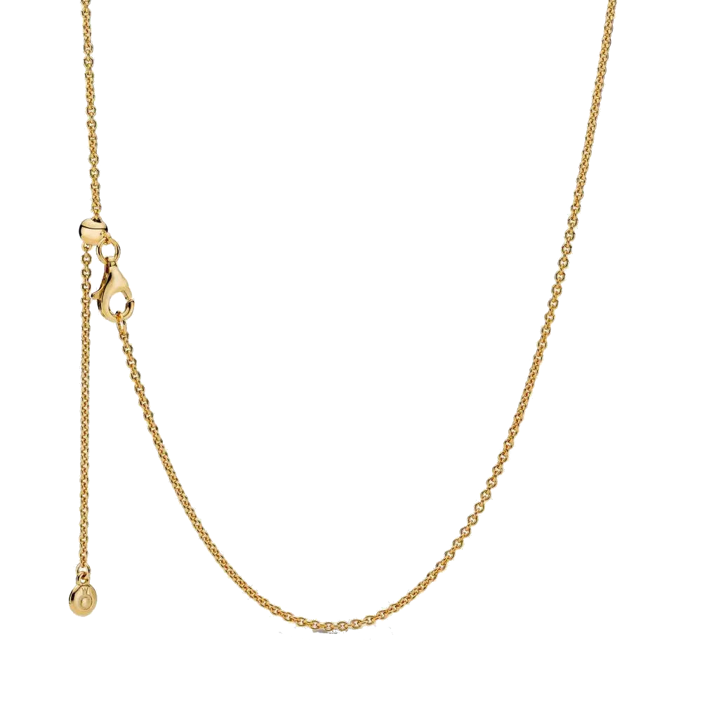 Pandora YGP Classic Cable Chain Necklace 60cm Seaspray