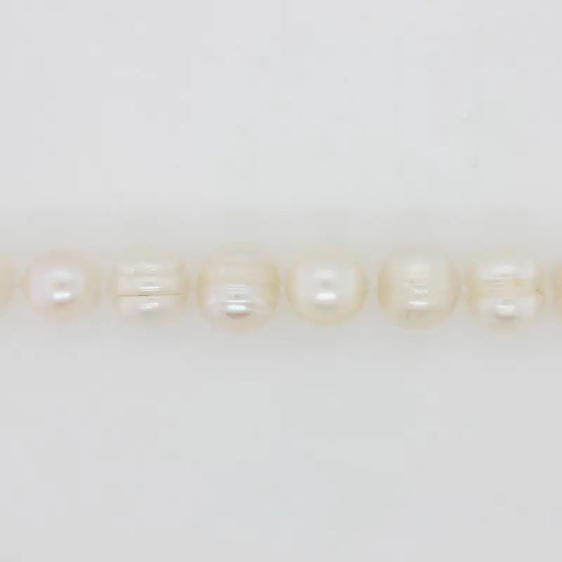 10mm White Circular Pearls 44 45cms Sterling Silver Magnetic