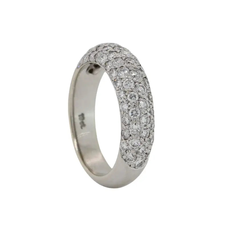 18 Carat White Gold Diamond Dress Ring Seaspray Valuations