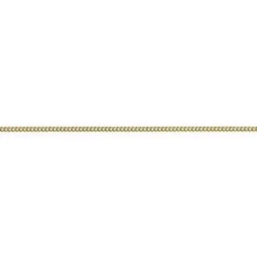 18 Carat Yellow Gold 40cm Diamond Cut Curb Chain, 2.06 Grams