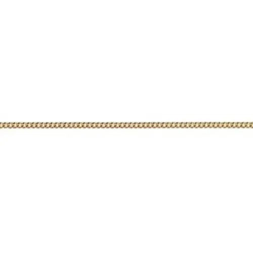 18 Carat Yellow Gold 40cm Diamond Cut Curb Chain, 3.12 Grams