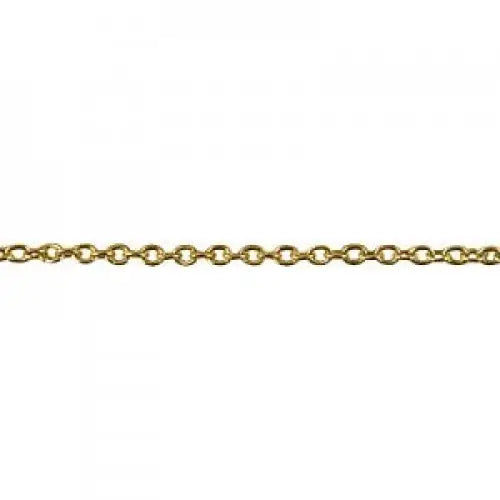 18 Carat Yellow Gold 45cm Cable Chain, 3.57 Grams