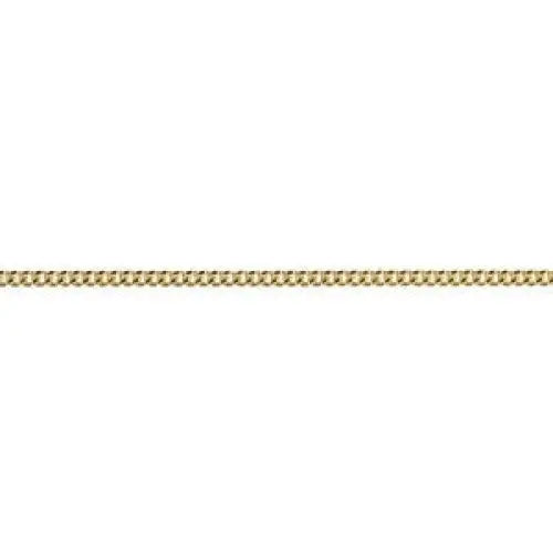 18 Carat Yellow Gold 45cm Diamond Cut Curb Chain, 5.48 Grams