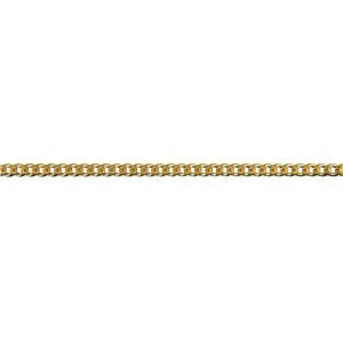 18 Carat Yellow Gold 50cm Bevelled Diamond Cut Curb Chain, 7.19 Grams