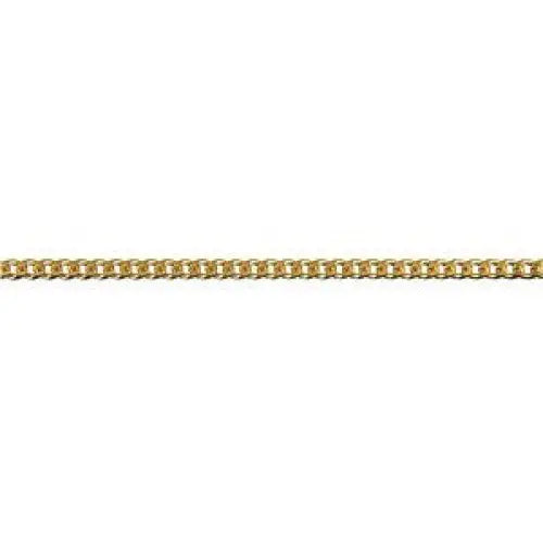 18 Carat Yellow Gold 55cm Bevelled Diamond Cut Curb Chain, 7.77g