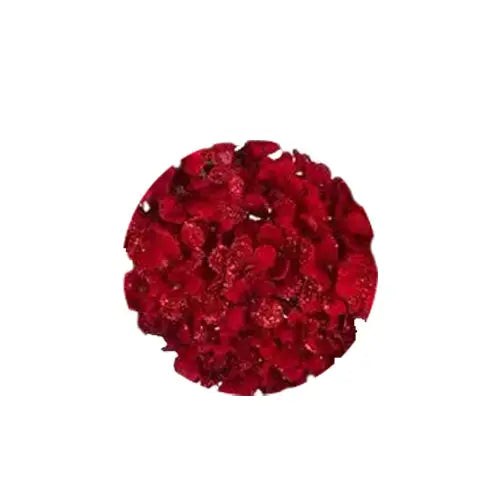 6.75" Red Floral Ball Orniment