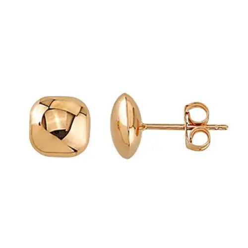 9 Carat  Rose Gold Stud Earrings