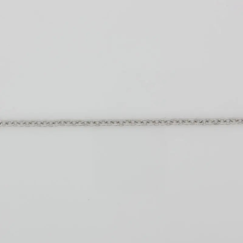 9 Carat White Gold 45cm 3.69g Cable Chain