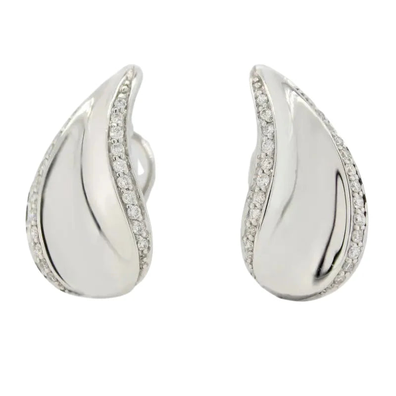 9 carat White Gold Breuning Dia 0.264 G/SI Stud Earrings