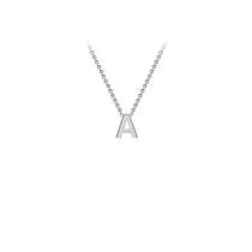 9 Carat White Gold Initial 'A' 38+5CM