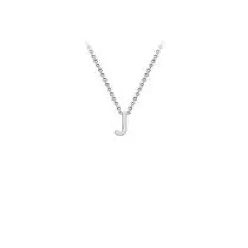 9 Carat White Gold Initial 'J' 38+5CM