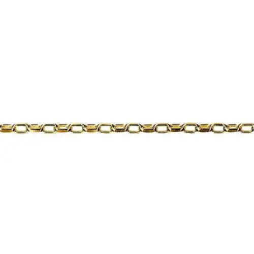 9 Carat Yellow Gold 19cm Diamond Cut Oval Belcher Bracelet