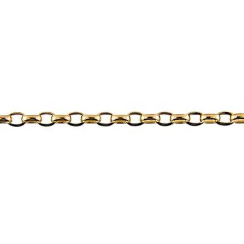 9 Carat Yellow Gold 19cm Oval Belcher Bracelet, 3.83g