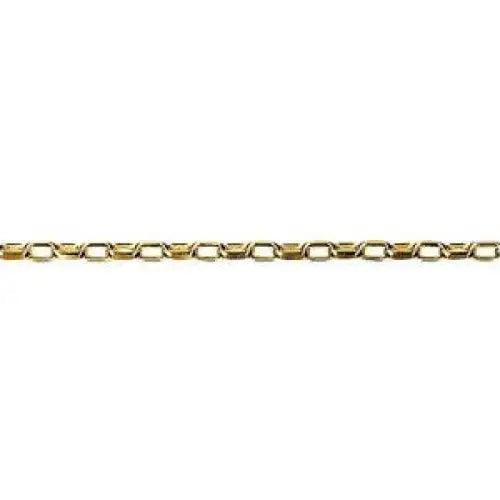 9 Carat Yellow Gold 40cm 3.72grams Diamond Cut Oval Belcher