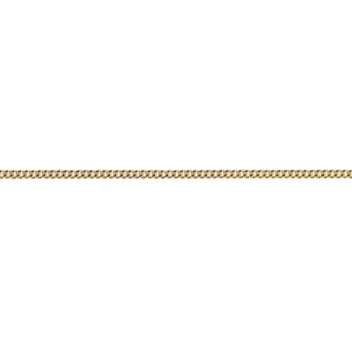 9 Carat Yellow Gold 40cm Diamond Cut Curb Chain with Parrot