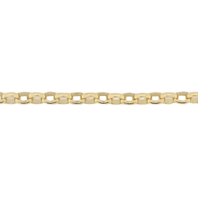 9 Carat Yellow Gold 40cm Oval Belcher Chain 2.53g SEASPRAY