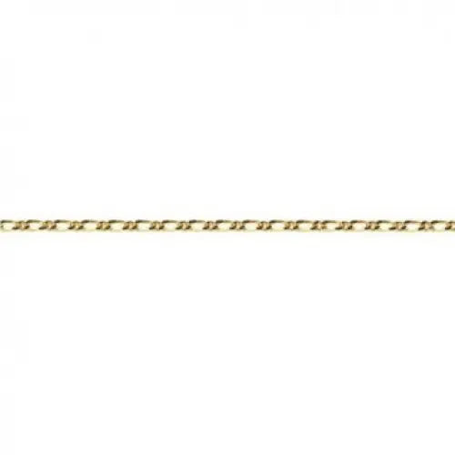 9 Carat Yellow Gold 44cm 2.03g Diamond Figaro Chain SEASPRAY