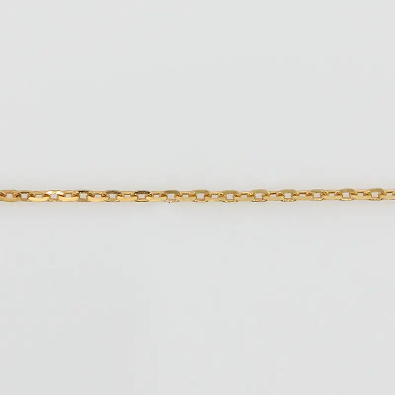 9 Carat Yellow Gold 45cm Diamond Cut Cable Chain 1.28 Grams