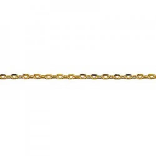 9 Carat Yellow Gold 45cm Diamond Cut Cable Chain 3.02 Grams