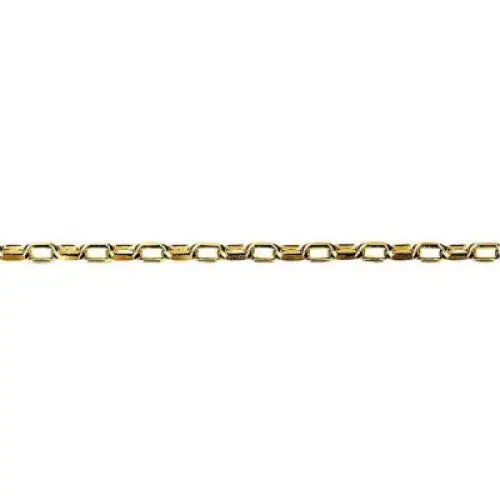 9 Carat Yellow Gold 45cm Diamond Cut Oval Belcher Chain, 4.09 Grams