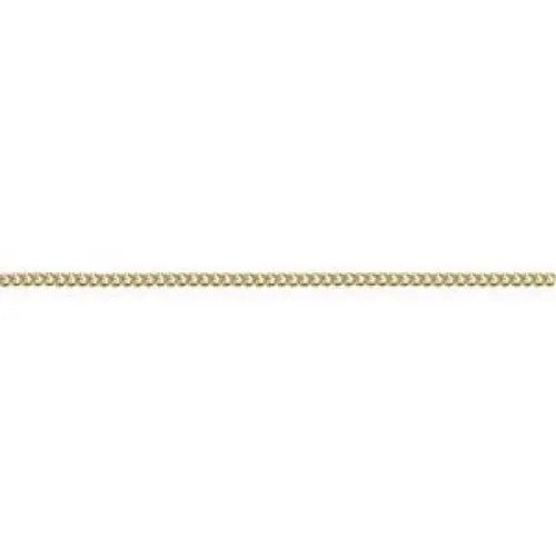 9 Carat Yellow Gold 45cm Round Curb Chain 2.86 Grams