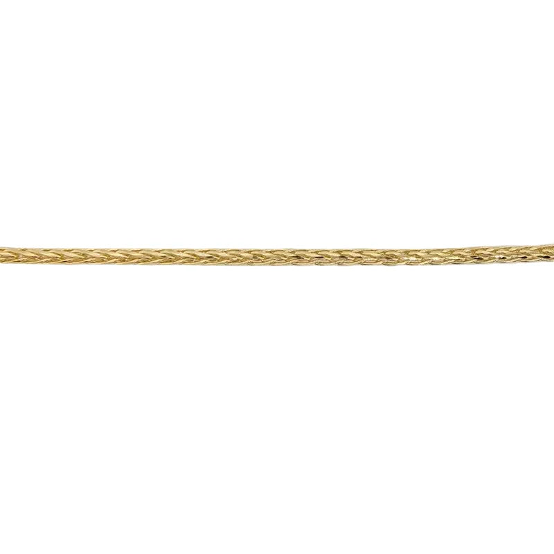 9 Carat Yellow Gold 50cm Adjustable Magic Wheat Chain 1.8