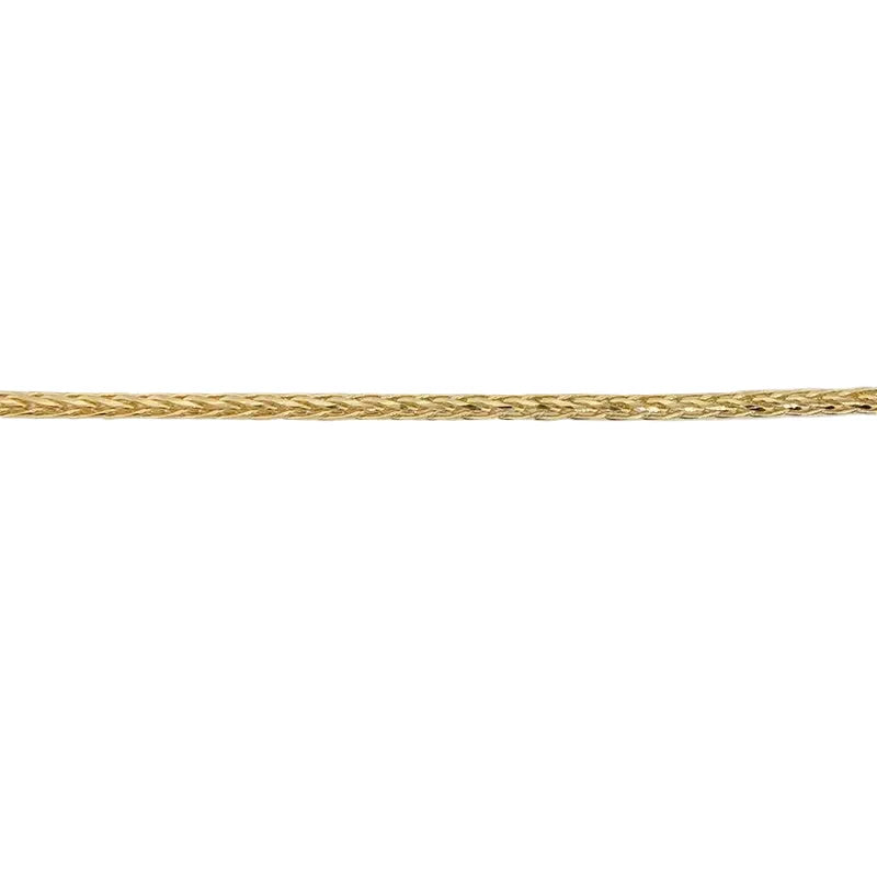 9 Carat Yellow Gold 50cm Adjustable Magic Wheat Chain 2.5