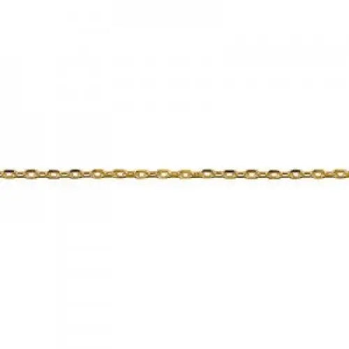 9 Carat Yellow Gold 50cm Diamond Cut Cable Chain 1.52 Grams