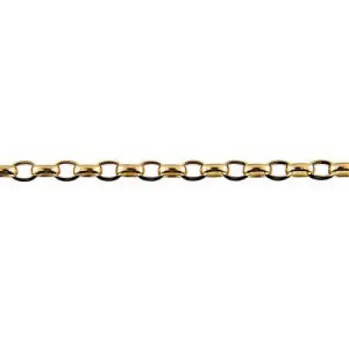 9 Carat Yellow Gold 50cm Oval Belcher Chain 9.35 Grams