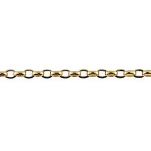 9 Carat Yellow Gold 50cm Oval Belcher Chain, 9.35 Grams