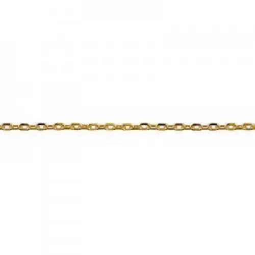 9 Carat Yellow Gold 55cm Diamond Cut Cable Chain, 2.64Grams