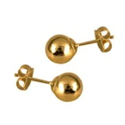 9 Carat Yellow Gold 5mm Ball Studs