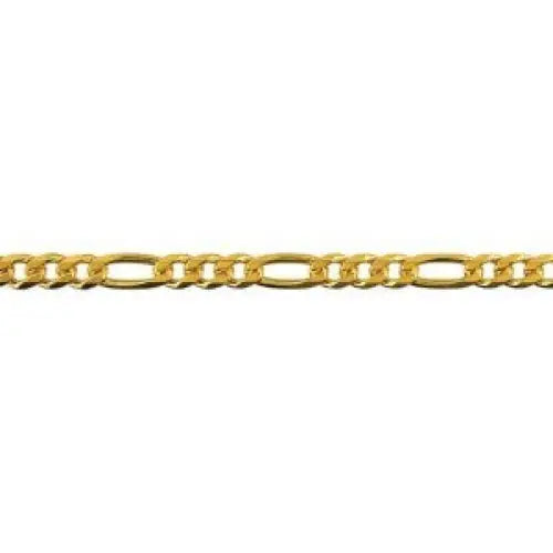 9 Carat Yellow Gold 60cm 13.94g Bevelled Diamond Cut Figaro