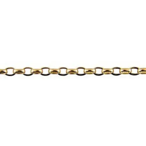 9 Carat Yellow Gold 60cm Oval Belcher Chain 11.44 Grams