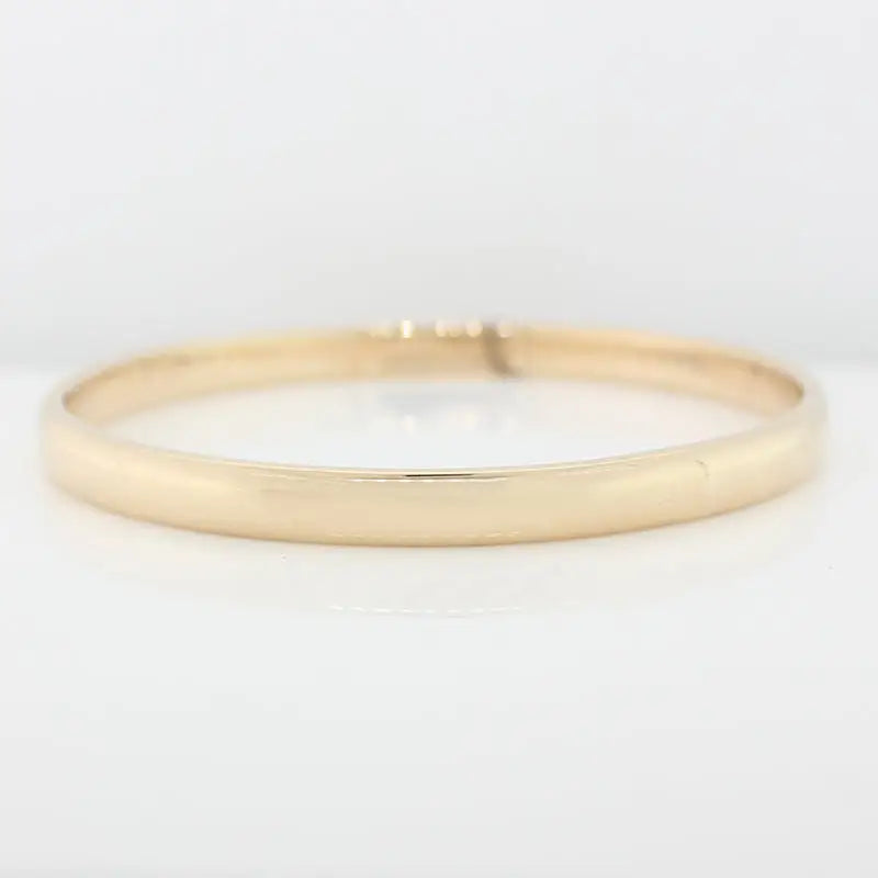 9 Carat Yellow Gold 65mm Internal 35.05g Solid Handmade Bangle