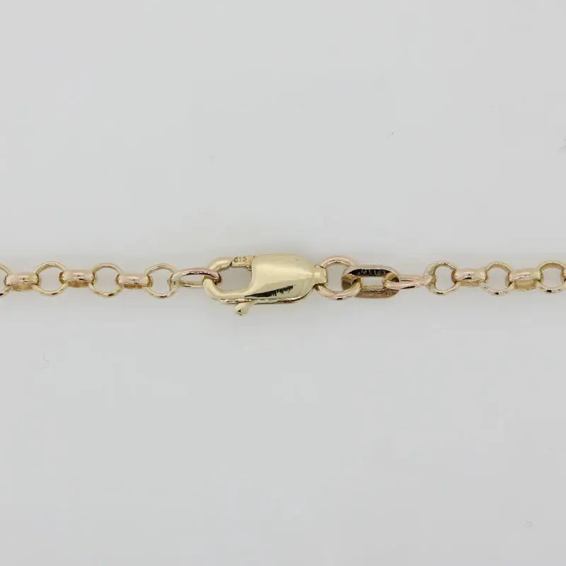 9 Carat Yellow Gold 70cm Round Belcher Chain, 3mm Wide, 9.18 Grams