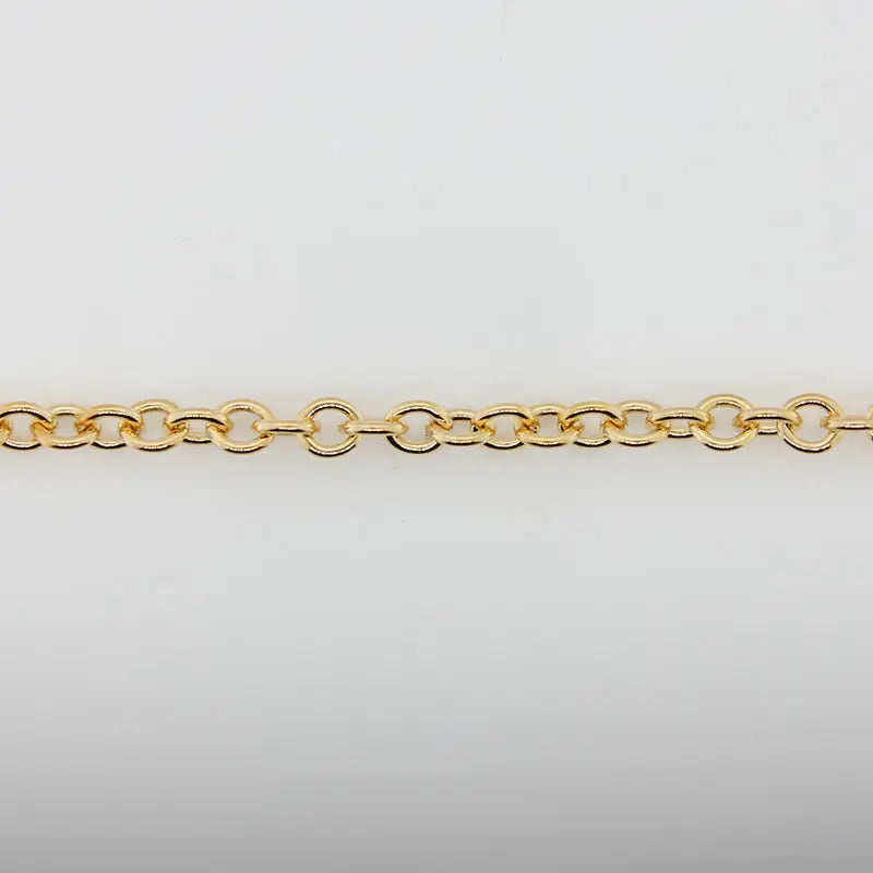 9 Carat Yellow Gold Cable Chain 55cm 8.04gram