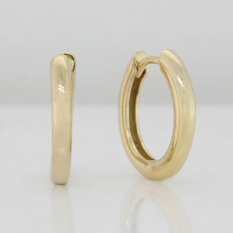 9 Carat Yellow Gold  Huggie