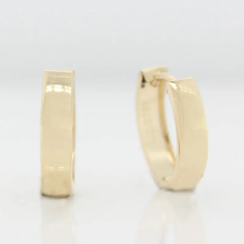 9 carat Yellow Gold Huggies Earrings