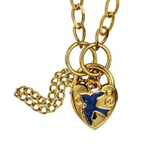 9ct Yellow Gold Baby Bracelet with ID & Bluebird Padlock – Pontifex  Jewellers