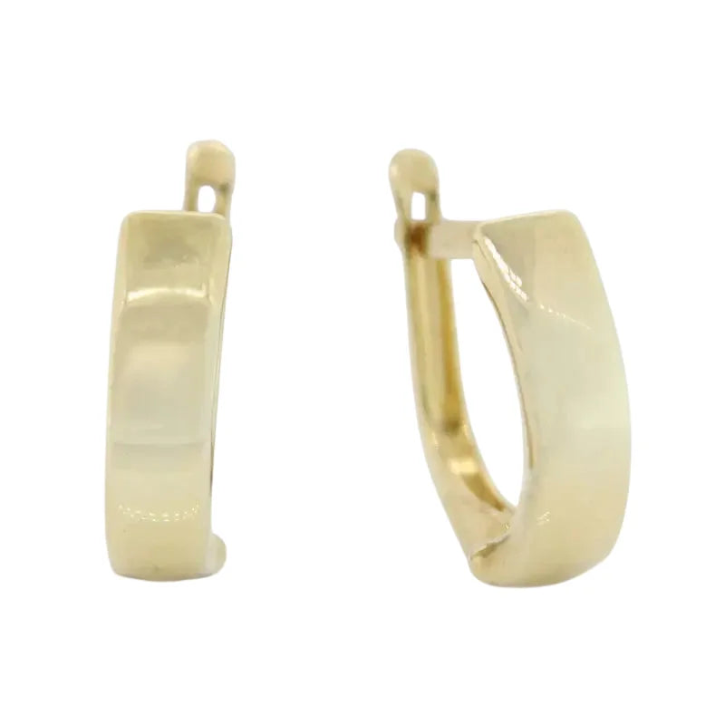 9 carat Yellow Gold Silver Filled Small Hoop Earrings