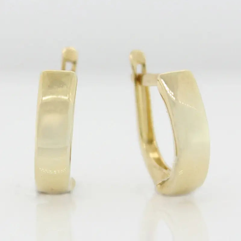 9 carat Yellow Gold Silver Filled Small Hoop Earrings