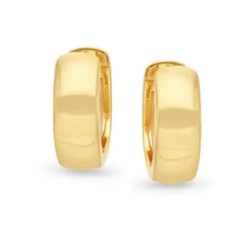 9 Carat Yellow Gold Small Huggie Earrings