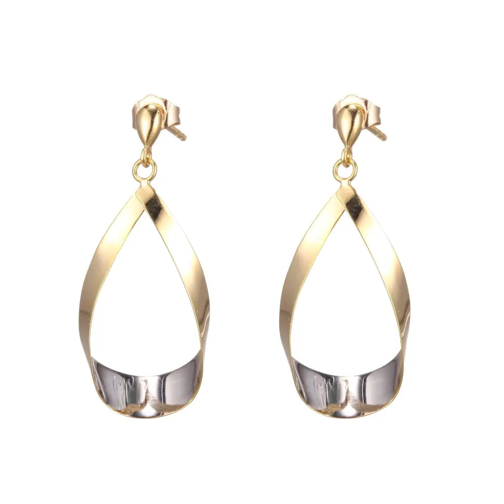 9 Carat Yellow Gold Stud Pear Drop Earrings Seaspray