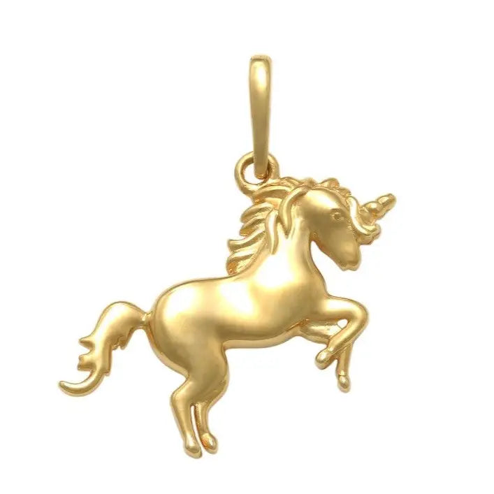 9 carat Yellow Gold Unicorn Pendant SEASPRAY VALUATIONS &