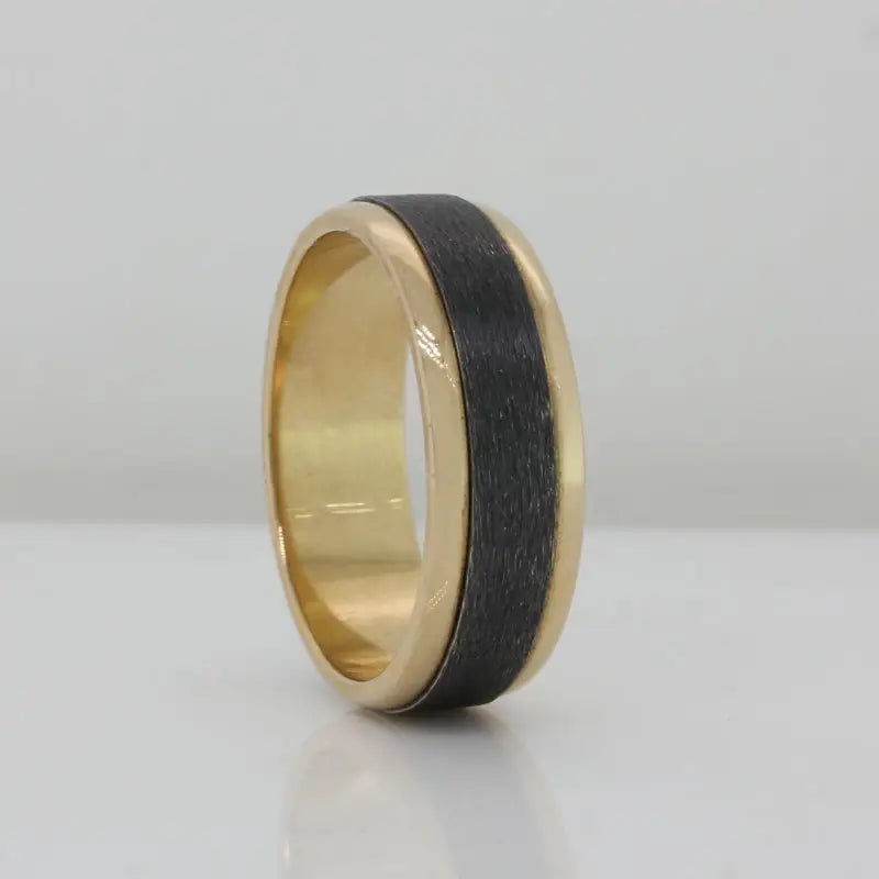 9Y & Black Zirconium Ring