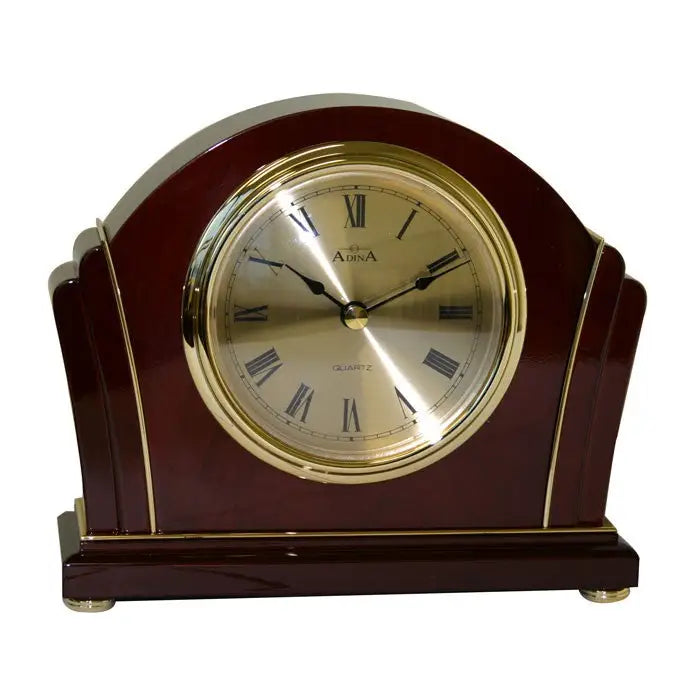 Adina Mantle Clock Mahogany Roman SEASPRAY VALUATIONS & FINE